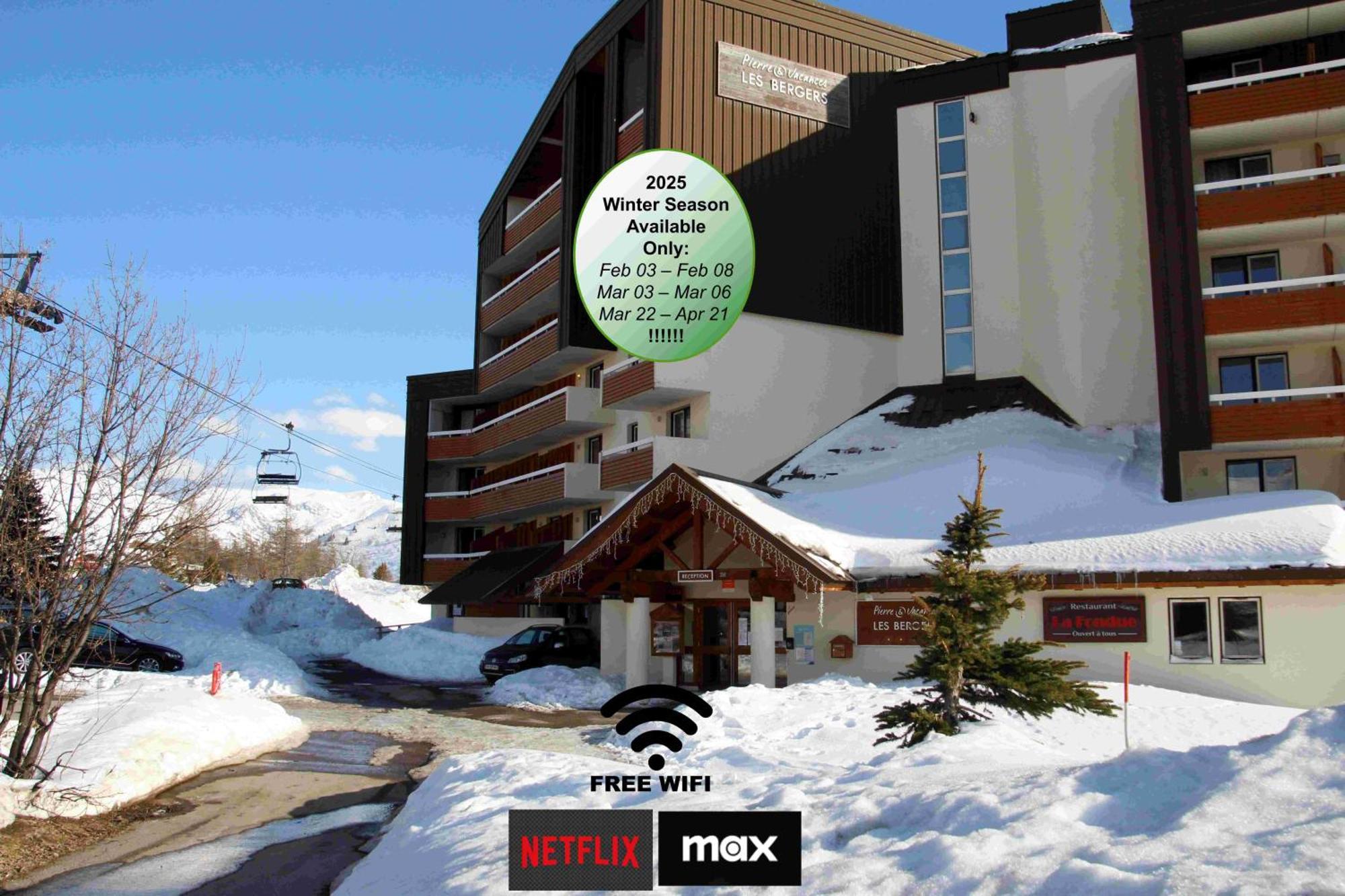 Appartamento Superb View+Swim Pool+Smart Tv+Netflix+Projector Huez Esterno foto